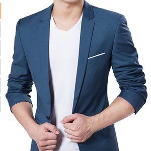 Men's Slim Fit Stylish Casual One Button Suit